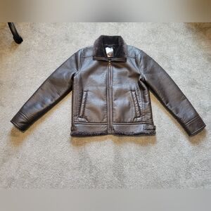 Guess Brown Learther Jacket